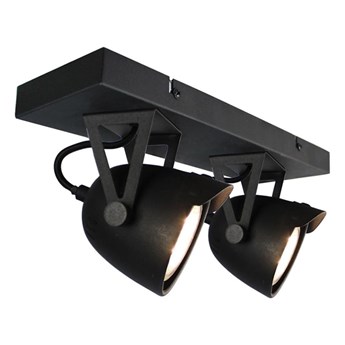 Czarna lampa sufitowa LABEL51 Spot Moto Cap Dos