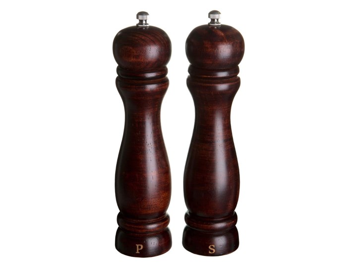 Zestaw 2 młynków drewnianych do pieprzu i soli Premier Housewares Olive Drewno Kategoria Przyprawniki Solniczka i pieprzniczka Zestaw do przypraw Kolor Brązowy