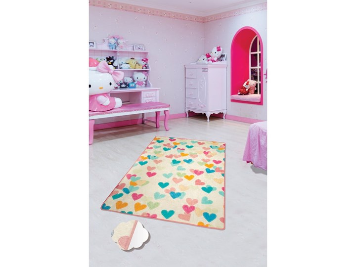 Dywan dla dzieci Hearts, 100x160 cm Prostokątny Dywany Bawełna Pomieszczenie Pokój przedszkolaka