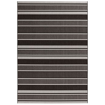 Czarny dywan odpowiedni na zewnątrz NORTHRUGS Strap, 80x150 cm