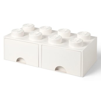Biały pojemnik z 2 szufladami LEGO®