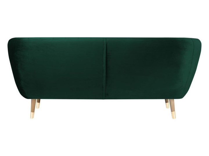 Ciemnozielona aksamitna sofa Mazzini Sofas Benito, 188 cm Wielkość Dwuosobowa Kategoria Sofy i kanapy