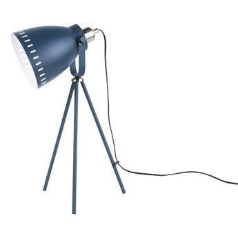 Ciemnoniebieska lampa stołowa Laitmotiv Mingle