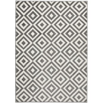Szaro-biały dywan Think Rugs Matrix Grey White, 120x170 cm