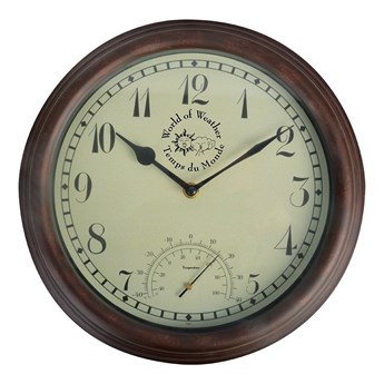 Zegar ogrodowy z termometrem Esschert Design Time