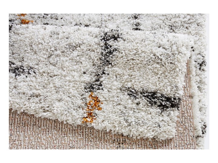 Kremowy dywan Mint Rugs Grid, 160x230 cm Prostokątny Syntetyk Dywany Kolor Szary Pomieszczenie Sypialnia