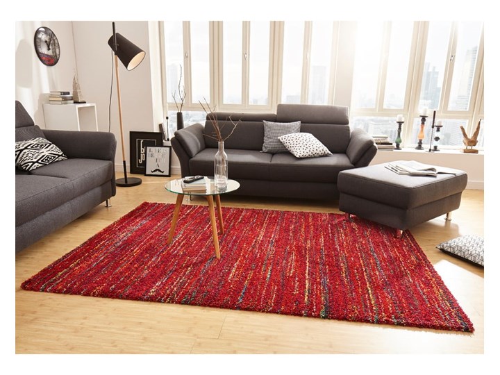 Czerwony dywan Mint Rugs Chic, 120x170 cm Prostokątny Syntetyk Wzór Jednobarwny Dywany Kategoria Dywany