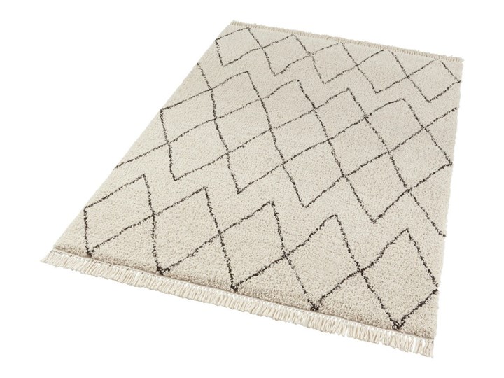 Kremowy dywan Mint Rugs Jade, 120x170 cm Prostokątny Juta Syntetyk Dywany Pomieszczenie Salon