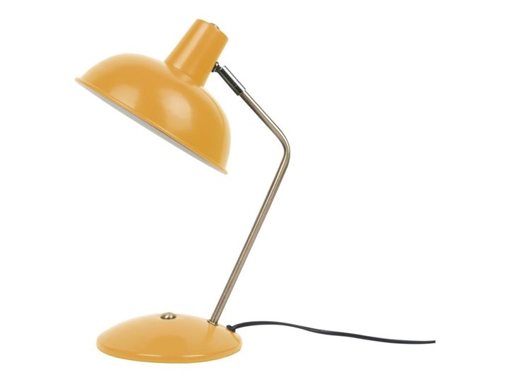 Żółta lampa stołowa Leitmotiv Hood Kolor Żółty Lampa z kloszem Styl Industrialny