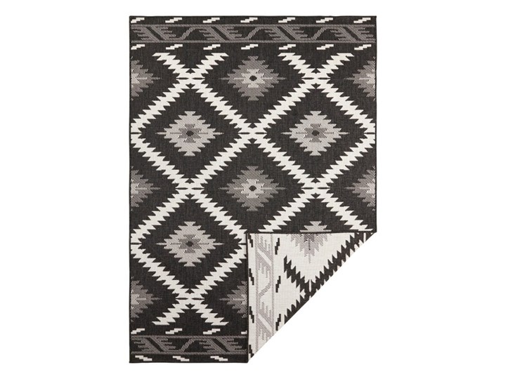 Czarno-kremowy dywan odpowiedni na zewnątrz Bougari Malibu, 170x120 cm 120x170 cm Syntetyk Dywany Pomieszczenie Balkon i taras
