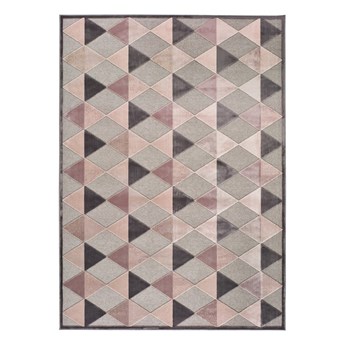 Szaro-różowy dywan Universal Farashe Triangle, 140x200 cm