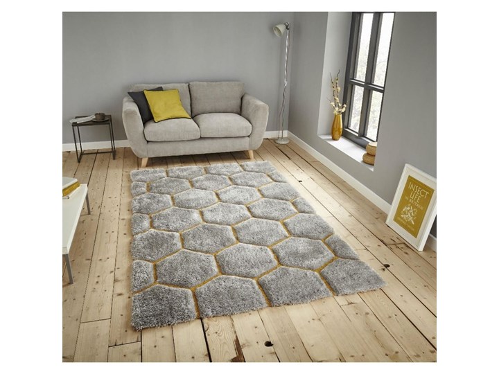 Szary dywan Think Rugs Noble House 120x170 cm Dywany Bawełna Syntetyk Prostokątny Pomieszczenie Sypialnia