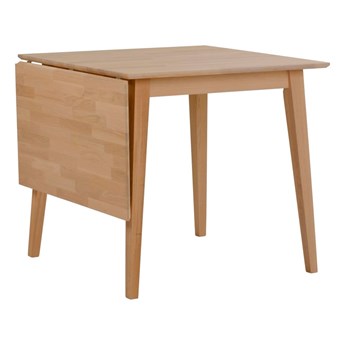 Stół z drewna dębowego z opuszczanym blatem Rowico Mimi, 80 x 80 cm