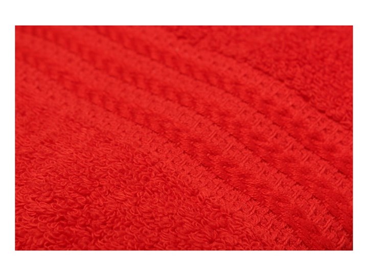 Zestaw 4 czerwonych ręczników bawełnianych Rainbow, 50x90 cm Bawełna Komplet ręczników Łazienkowe Ręcznik kąpielowy Frotte Kategoria Ręczniki