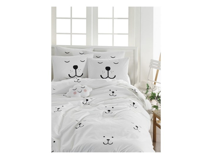 Pościel jednoosobowa z bawełny ranforce Mijolnir Eles White, 140x200 cm Bawełna Komplet pościeli Kategoria Komplety pościeli