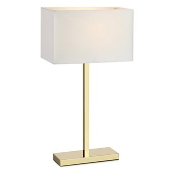 Lampa stołowa w biało-kolorze złota Markslöjd Savoy