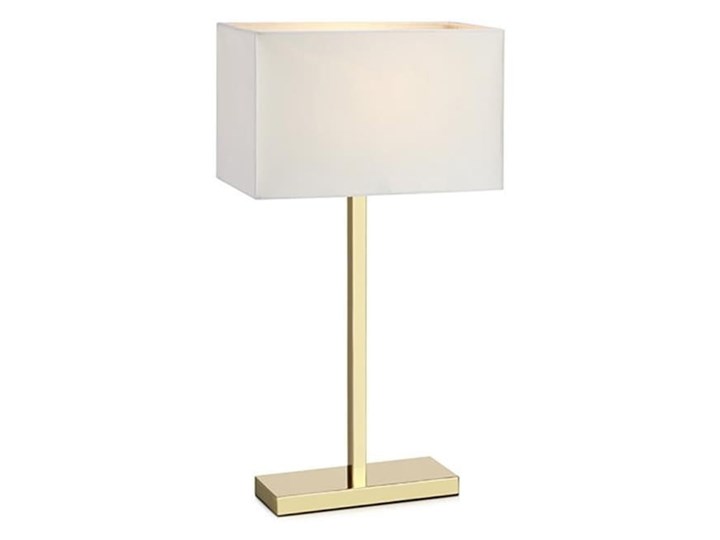 Lampa stołowa w biało-kolorze złota Markslöjd Savoy Styl Nowoczesny