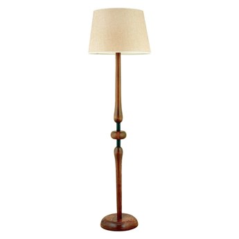 Lampa stojąca z drewna grabu Mayıs
