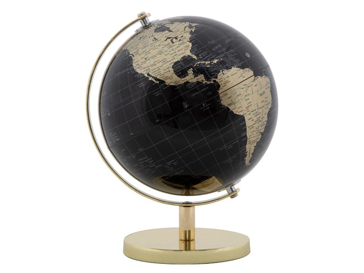 Globus Mauro Ferretti Globe, ø 20 cm Kolor Czarny Globusy Kategoria Figury i rzeźby