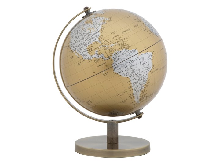 Dekoracja na stół w kolorze złoto-srebrnym Mauro Ferretti Globe, wysokość 28 cm