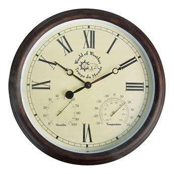 Zewnętrzny zegar ogrodowy z cyframi rzymskimi Esschert Design