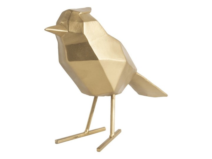 Figurka dekoracyjna w kształcie ptaszka w kolorze złota PT LIVING Bird Large Statue Zwierzęta Żywica Kolor Złoty