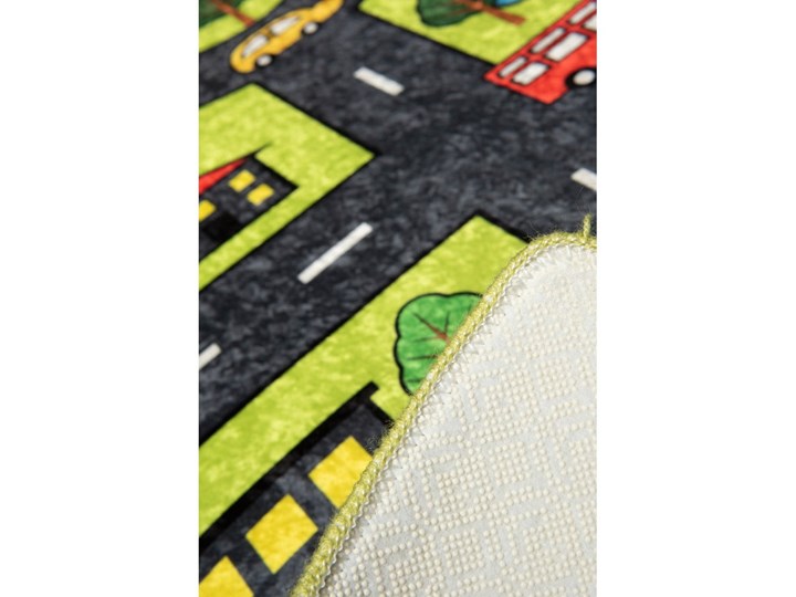 Dywan dla dzieci Green City, 100x160 cm Bawełna Dywany Kategoria Dywany Prostokątny Kolor Zielony