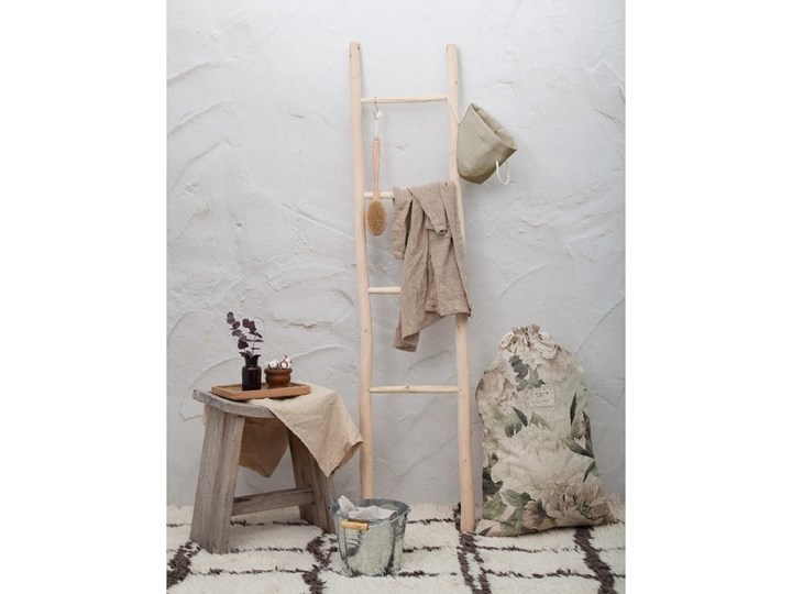 Worek na pranie z domieszką Inu Linen Couture Bag Lily, wys. 75 cm Kolor Biały