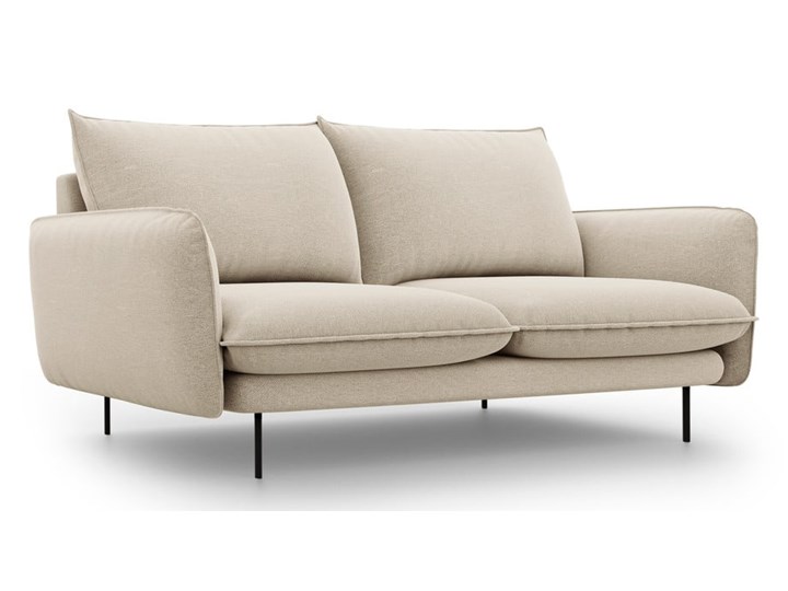 Beżowa sofa Cosmopolitan Design Vienna, 160 cm Stała konstrukcja Głębokość 92 cm Materiał obicia Tkanina