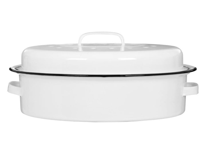 Białe naczynie emaliowane do zapiekania Premier Housewares