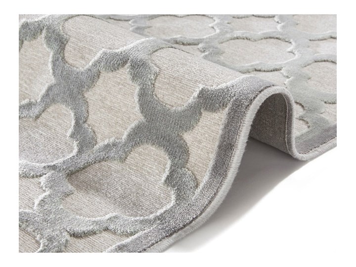 Szary chodnik z wiskozy Mint Rugs Bryon, 80x250 cm Chodniki Wiskoza Wełna Prostokątny Jedwab Pomieszczenie Sypialnia