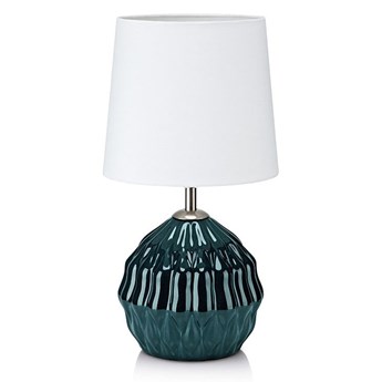 Zielono-biała lampa stołowa Markslöjd Lora