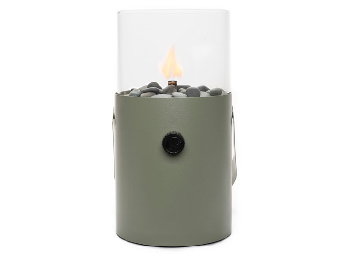 Oliwkowa lampa gazowa Cosi Original, wys. 30 cm Kolor Zielony