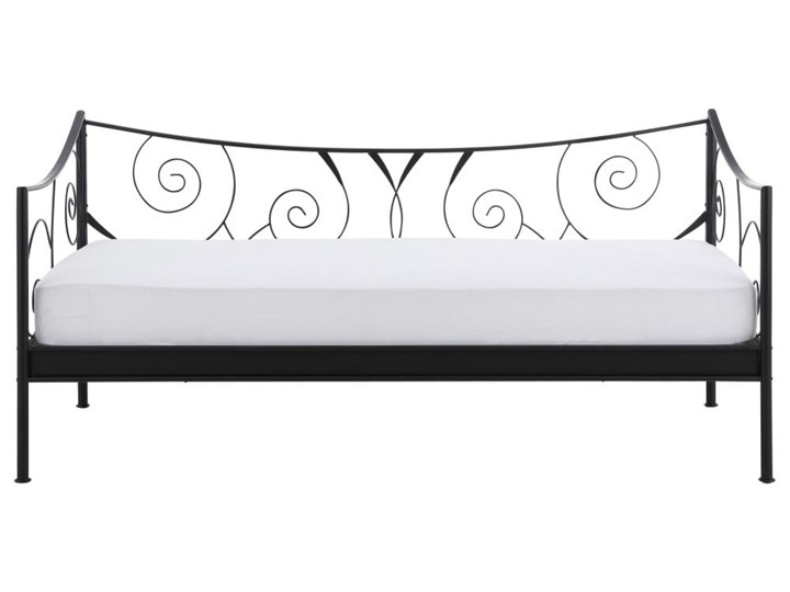 Czarne łóżko metalowe Støraa Isabelle, 90x200 cm Tradycyjne Kategoria Łóżka dla dzieci