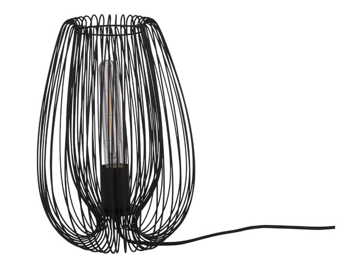 Czarna lampa stołowa Leitmotiv Lucid Lampa dekoracyjna Styl Skandynawski