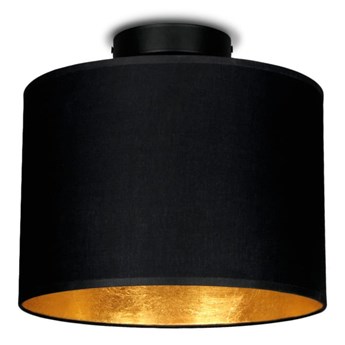 Czarna lampa sufitowa z elementami w kolorze złota Sotto Luce MIKA, ⌀ 25 cm