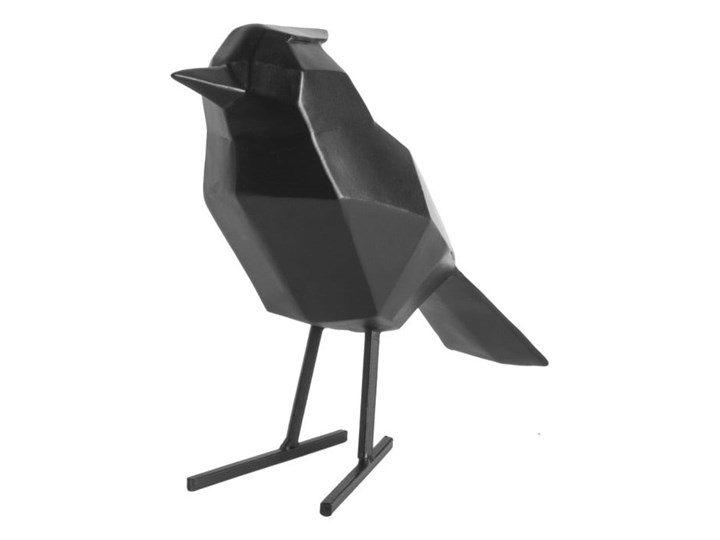Czarna figurka dekoracyjna w kształcie ptaszka PT LIVING Bird Large Statue Zwierzęta Kolor Czarny Żywica Kategoria Figury i rzeźby