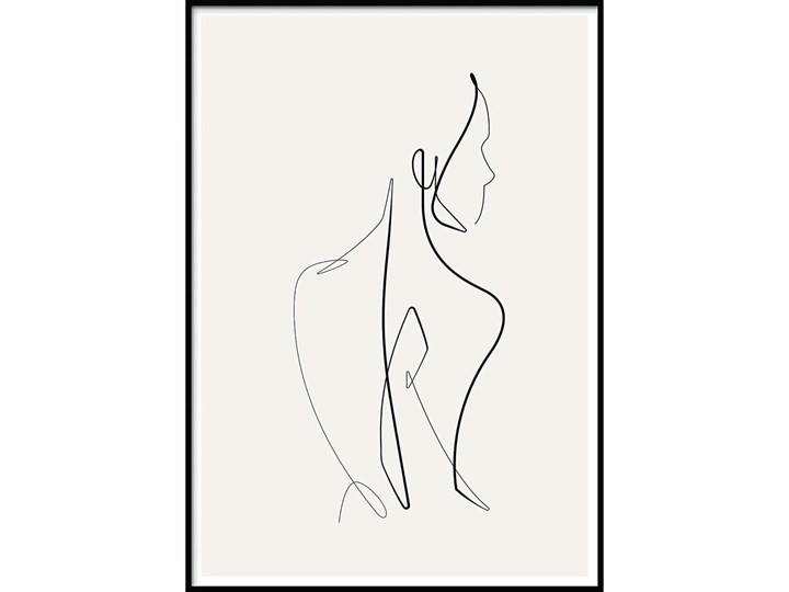 Plakat w ramie SKETCHLINE/NAKED, 40x50 cm Kategoria Obrazy