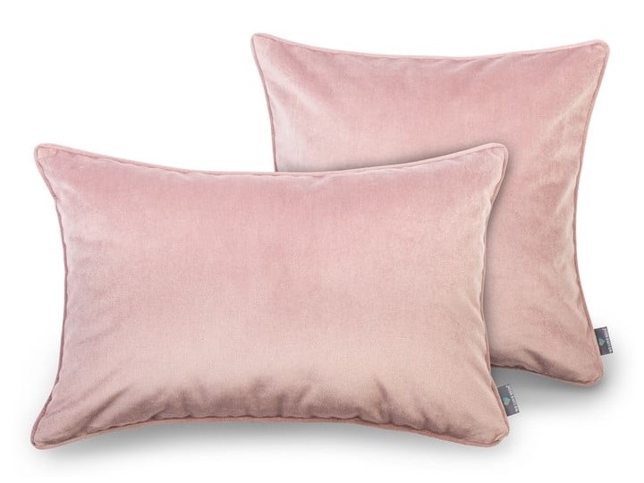 Różowa poszewka na poduszkę WeLoveBeds Dusty, 50x50 cm Kwadratowe Poszewka dekoracyjna 43x43 cm Poliester Kolor Różowy