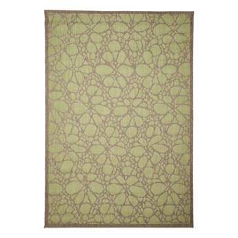 Zielony dywan odpowiedni na zewnątrz Floorita Fiore, 160x230 cm