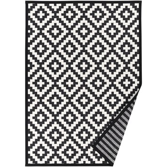 Czarno-biały dywan dwustronny Narma Viki Black, 80x250 cm