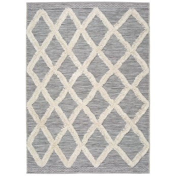 Biało-szary dywan Universal Cheroky Geo, 155x230 cm