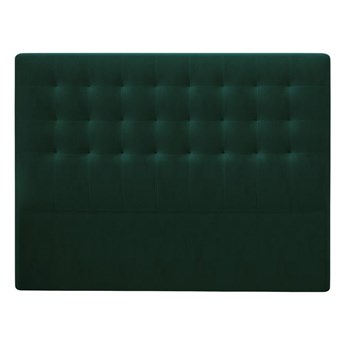 Butelkowozielony zagłówek z aksamitnym obiciem Windsor & Co Sofas Athena, 200x120 cm