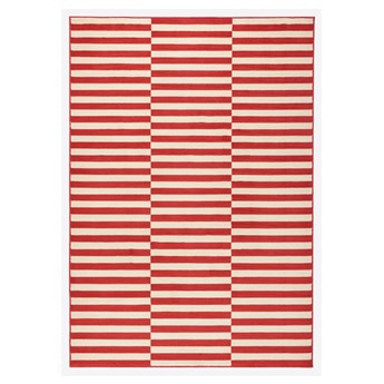 Czerwono-biały dywan Hanse Home Gloria Panel, 160x230 cm