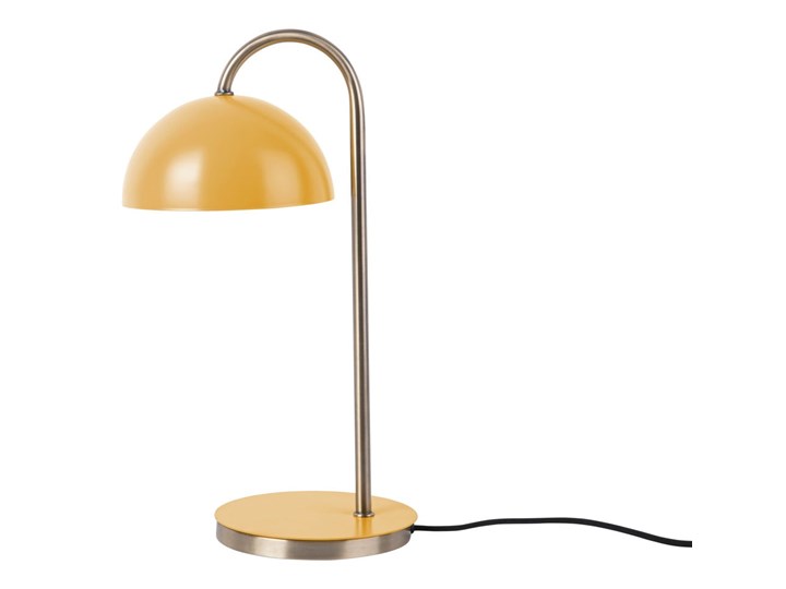 Ochrowożółta lampa stołowa Leitmotiv Decova Wysokość 37 cm Kolor Żółty Lampa z kloszem Styl Industrialny