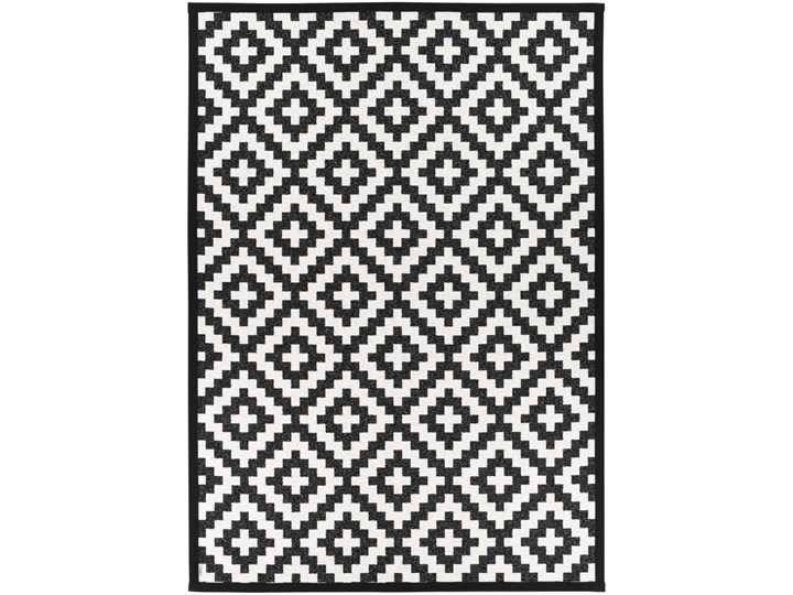 Czarno-biały dywan dwustronny Narma Viki, 70x140 cm Prostokątny Bawełna Dywany Poliester Kolor Czarny