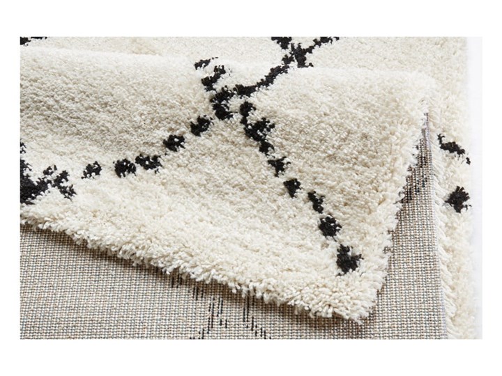 Beżowo-czarny dywan Mint Rugs Hash, 200x290 cm Dywany Juta Syntetyk Prostokątny Wzór Abstrakcyjny