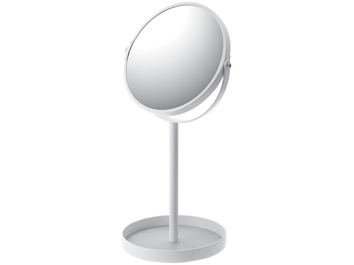 Białe lustro z podstawką YAMAZAKI Matsuyama Lusterko kosmetyczne Okrągłe Stojące Kategoria Lustra