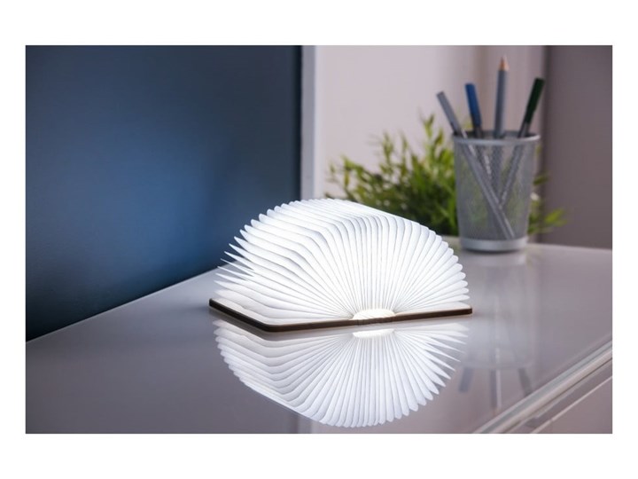 Jasnobrązowa lampka stołowa LED z drewna klonowego w kształcie księgi Gingko Booklight Lampa LED Kategoria Lampy stołowe