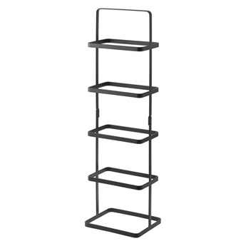 Czarna wysoka półka na buty YAMAZAKI Tower Shoe Rack